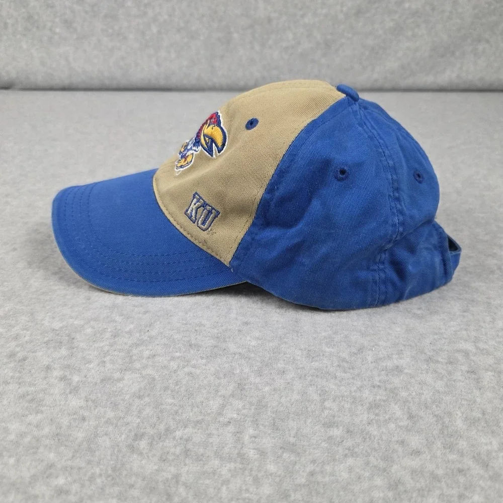 Kansas Jayhawks Hat‎ Cap Strap Back Mens One Size Blue NCAA Captivating History